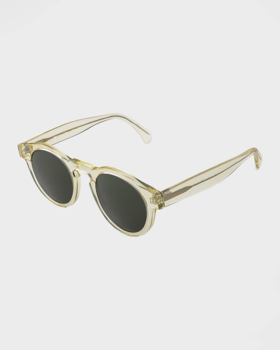 Leonard Round Acetate Sunglasses